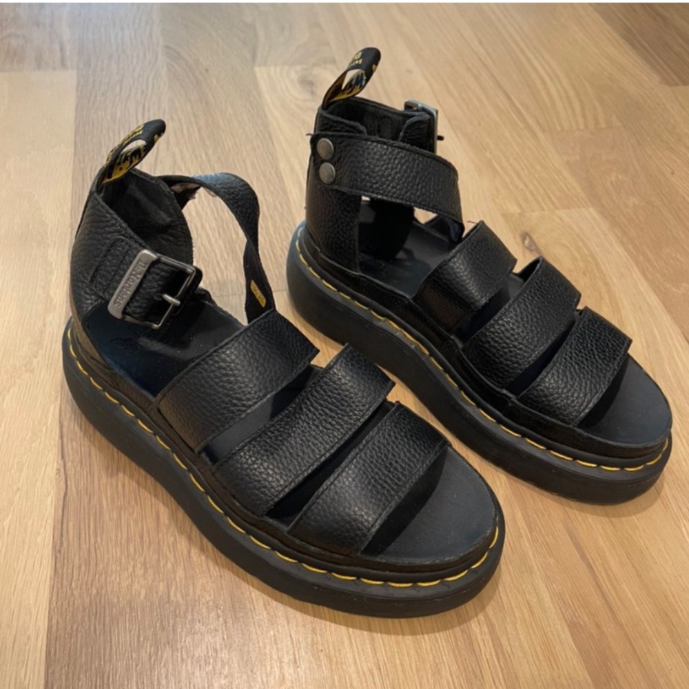 Dr Martens Clarissa Quad Platform Sandals Size 7